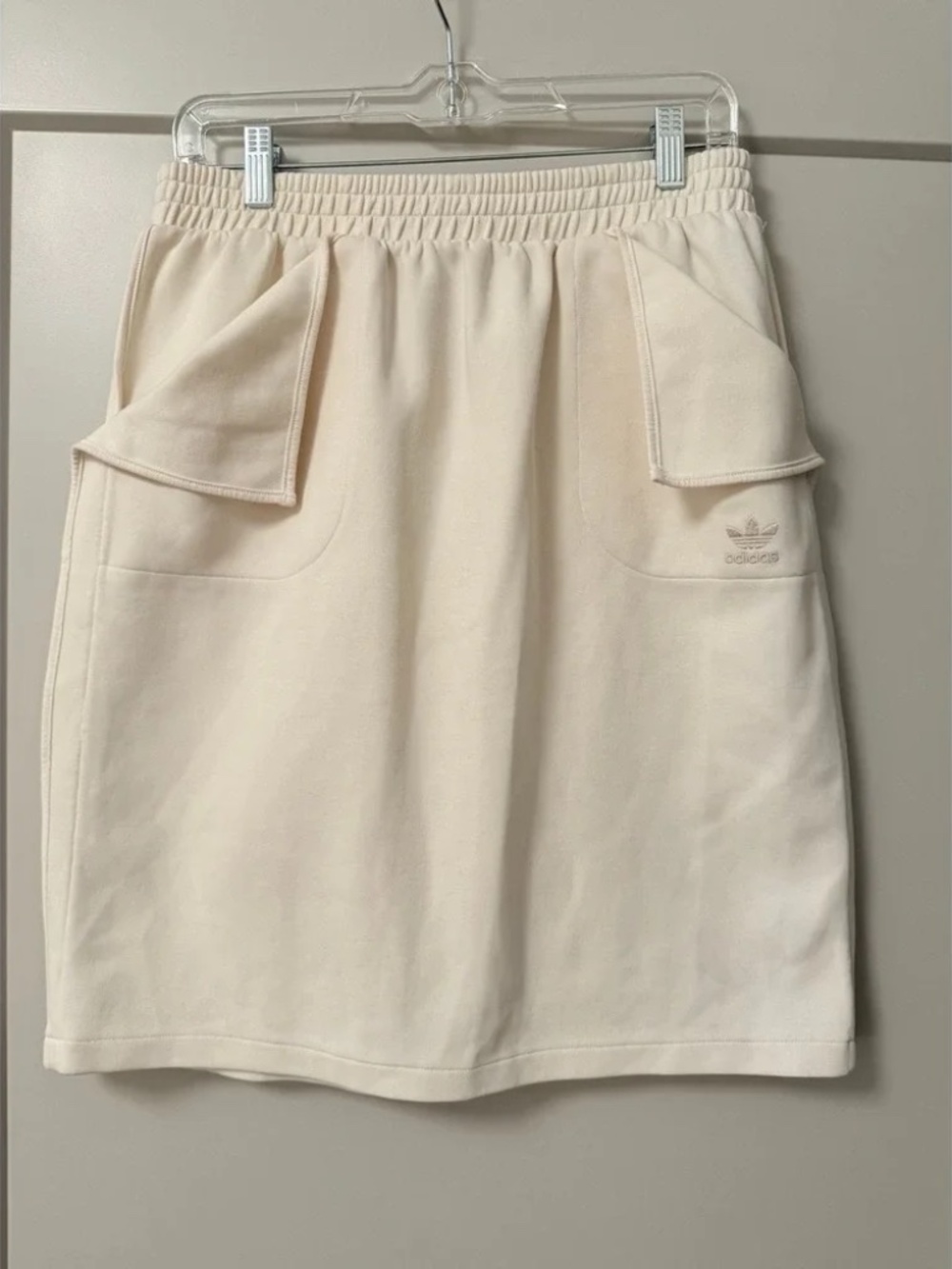 Adidas Originals Cotton Blend Skirt Embroidered Logo Skirt